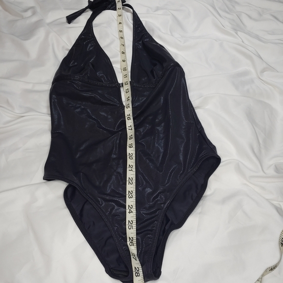 Elite Model One Piece Metallic Like Bathing Suit Size FR-42 EUR - 40 - Picture 7 of 10